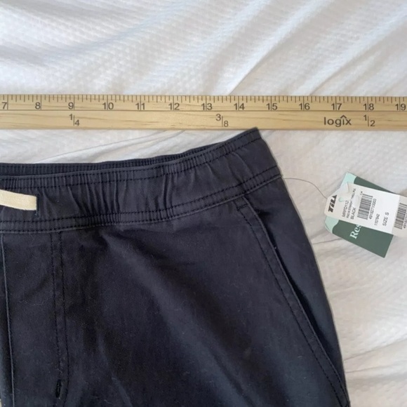 NWT RSQ Men's Small Twill Pull On Pants Black Stretch Elastic Waistband - Picture 5 of 8